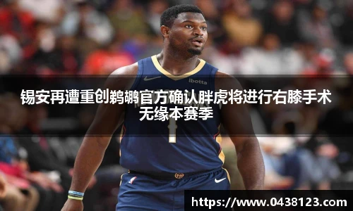 锡安再遭重创鹈鹕官方确认胖虎将进行右膝手术无缘本赛季