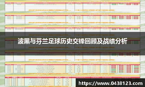 波黑与芬兰足球历史交锋回顾及战绩分析